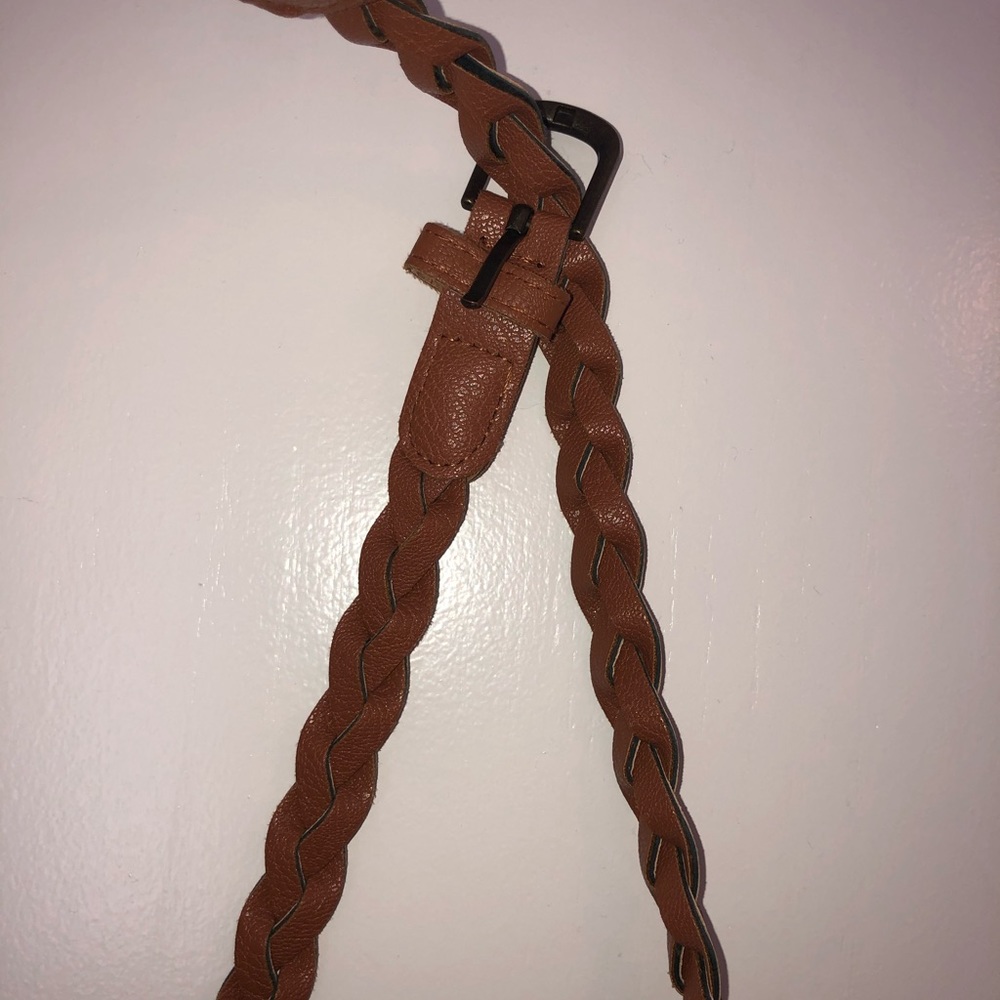 Tan braided belt